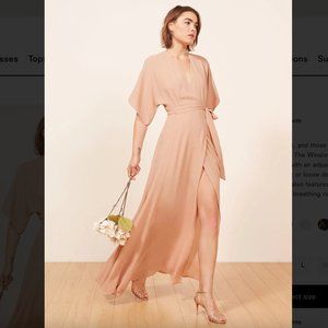 Reformation Winslow Dress Blush Medium